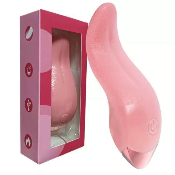 Вибратор-стимулятор с эффектом языка USB Rechargeable (10 режимов) 61 фото